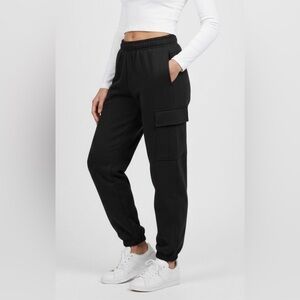 Tuff Athletics Women's  Cargo Jogger With Side Pockets Black NWT